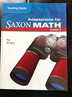 Teaching Guide Adaptations for Saxon Math Course 2 159141850X Book Cover