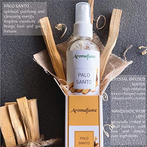 Palo Santo Smudge Spray for Protection & Energy Clearing (100ml) - Clean, Smoke-free, Non Toxic alternative to Incense & Smudges