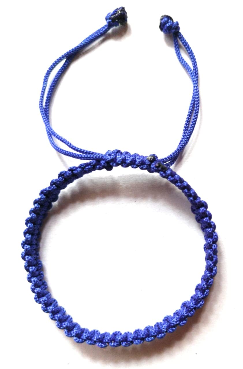 Jyokrish Handmade Adjustable Simple Blue Thick Silk dori Bracelet for Men |Boys | Free Size| hand band |Lucky Protection| pack of 1| Nazarbattu (B0CC6PRB1V) Amazon Price History, Amazon Price Tracker