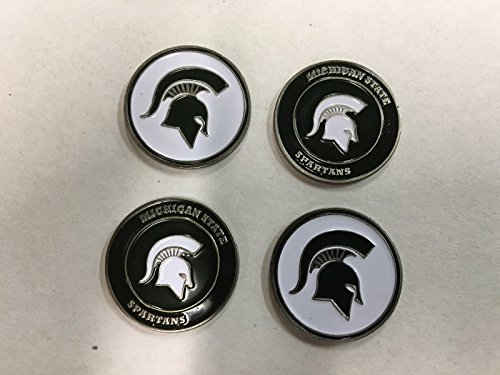 (4) Michigan State Spartans Golf Ball Markers