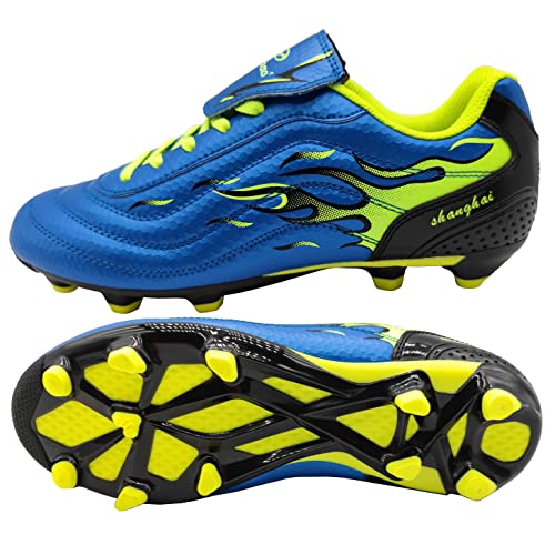 Soccer Cleats for Mens Womens Long Studs Firm Ground Training Athletic Football Shoes Outdoor/Indoor Running Spikes Softball Boys Girls2
