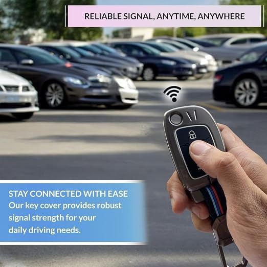 Image of NEODRIFT 'KeyShield' Car Key Cover for Hyundai i20 Active (Shape 2, 03 Buttons) (Durable, Stylish and 360 Protection)