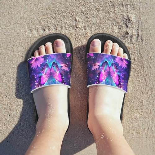 Doojoayie Cute Pet Little Girls Slip On Sandals Wide Fit for Kids Outdoor Play4