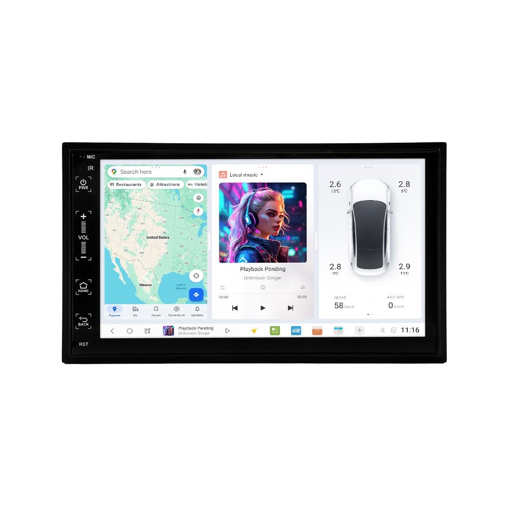 Amazon.com: MekedeTech DUDUAUTO DUDU7 Android 7 inch Double Din