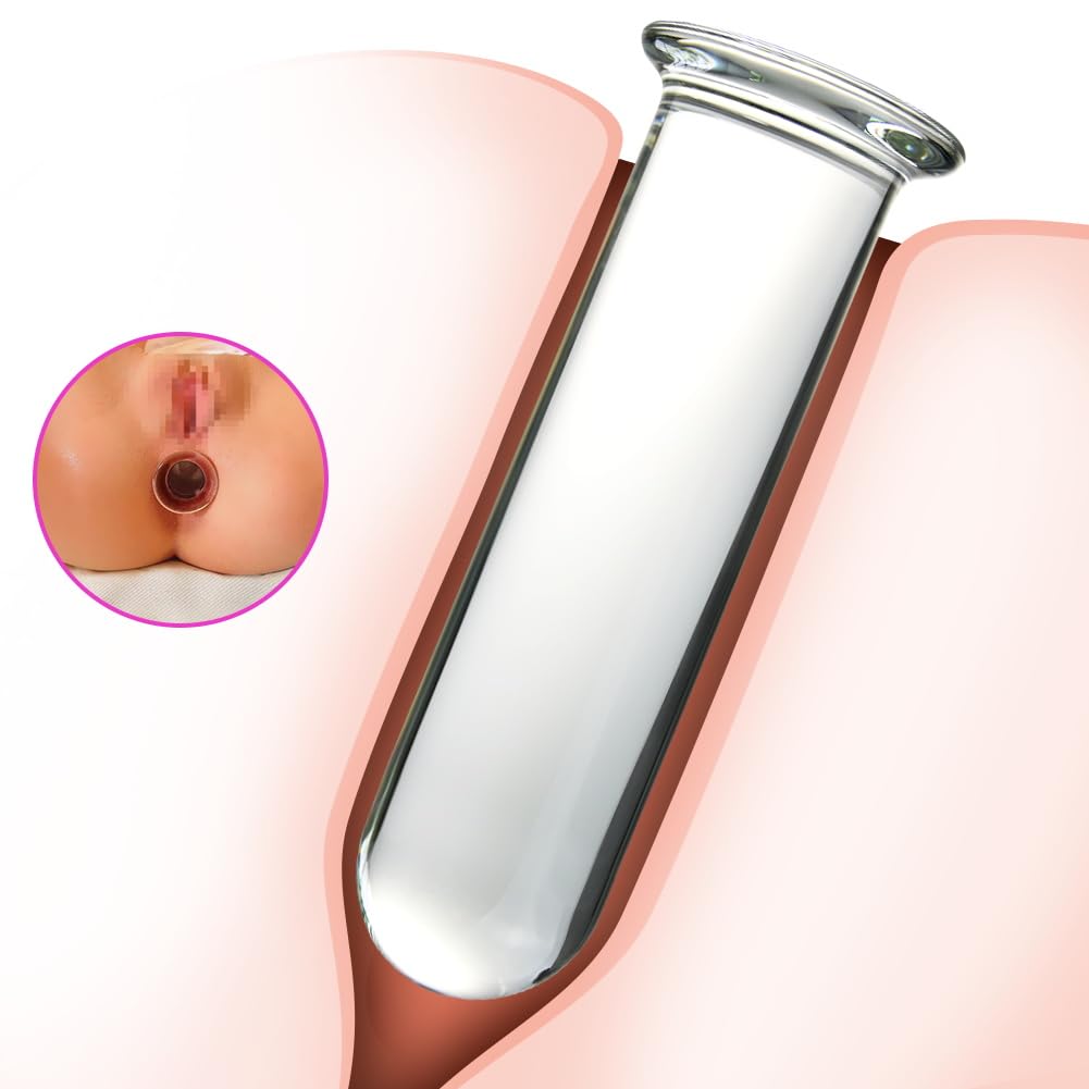 Roluck Plug anale in vetro cristallo per principianti, SM masturbazione punto G, giocattolo sessuale per donne, uomini, coppie e single anali dildo anale
