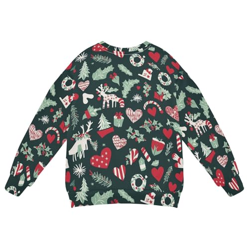 Kids Fleece Sweatshirts Fashion Fleece Pullover Casual Basic Crewneck Sweatshirt for Boys or Girls 4T2