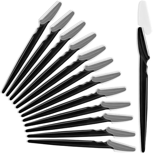 HFATMOS 12 Pcs Eyebrow Razors, Face Razors Multipurpose