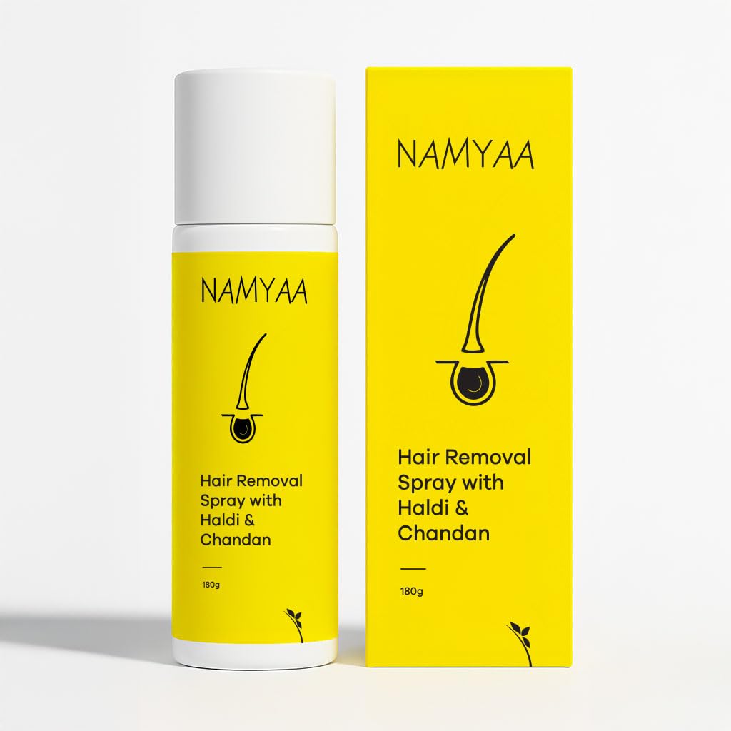 Namyaa Haldi Chandan Hair Removal Cream Spray | Painless Body Hair Removal Spray (180 ml)-image-49