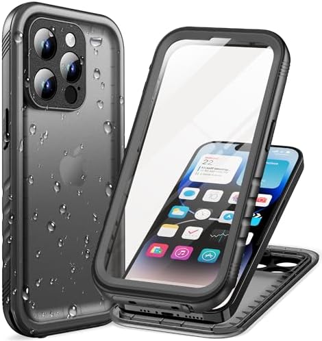 Cozycase TOP Militärschutz wasserdichte 360 Hülle Für iPhone 14 Pro | Outdoor Panzerhülle Full Armor Case, Vorne Hinten Komplett Schutz, Soßfest Staubschutz Baustelle Waterproof Ha