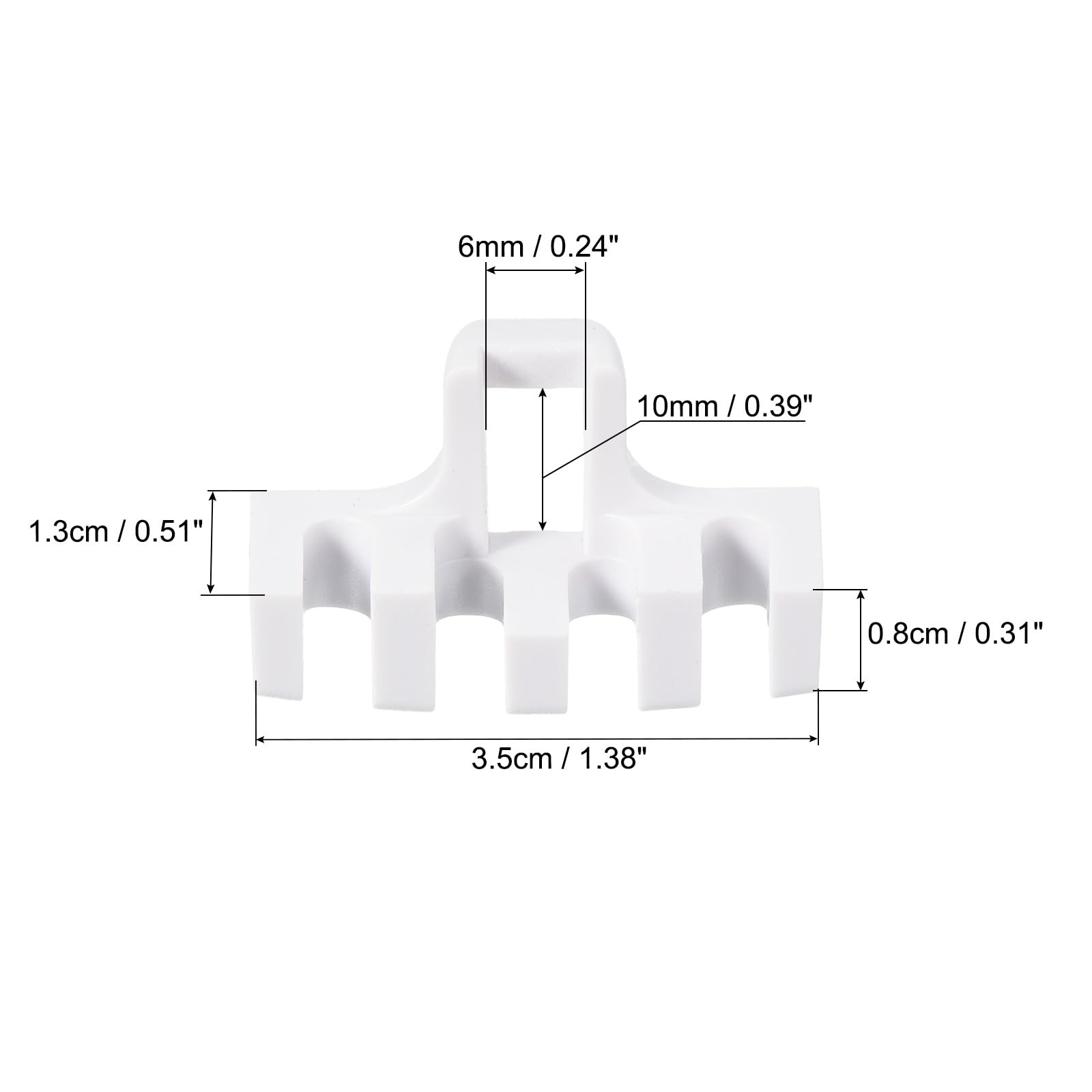 PATIKIL Badminton Stringing Racquet Load Spreader, 2 Pack Racket High Pounds Load Adapter Protector Stringing Machine Tool, White