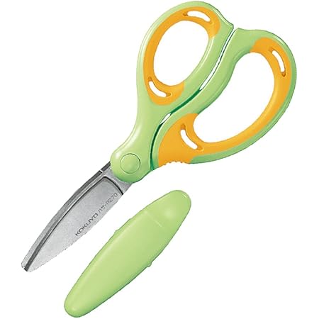 Amazon コクヨ ハサミ こども エアロフィットサクサ グルーレス刃 右手用 黄緑 ハサ P270yg はさみ ホビー