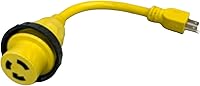 Vista 3 de Amp Up Marine & RV Cables 125 V 30 Amp hembra x 15 Amp macho Marine Shore Cable de alimentación Pigtail Boat Adapter - 21103