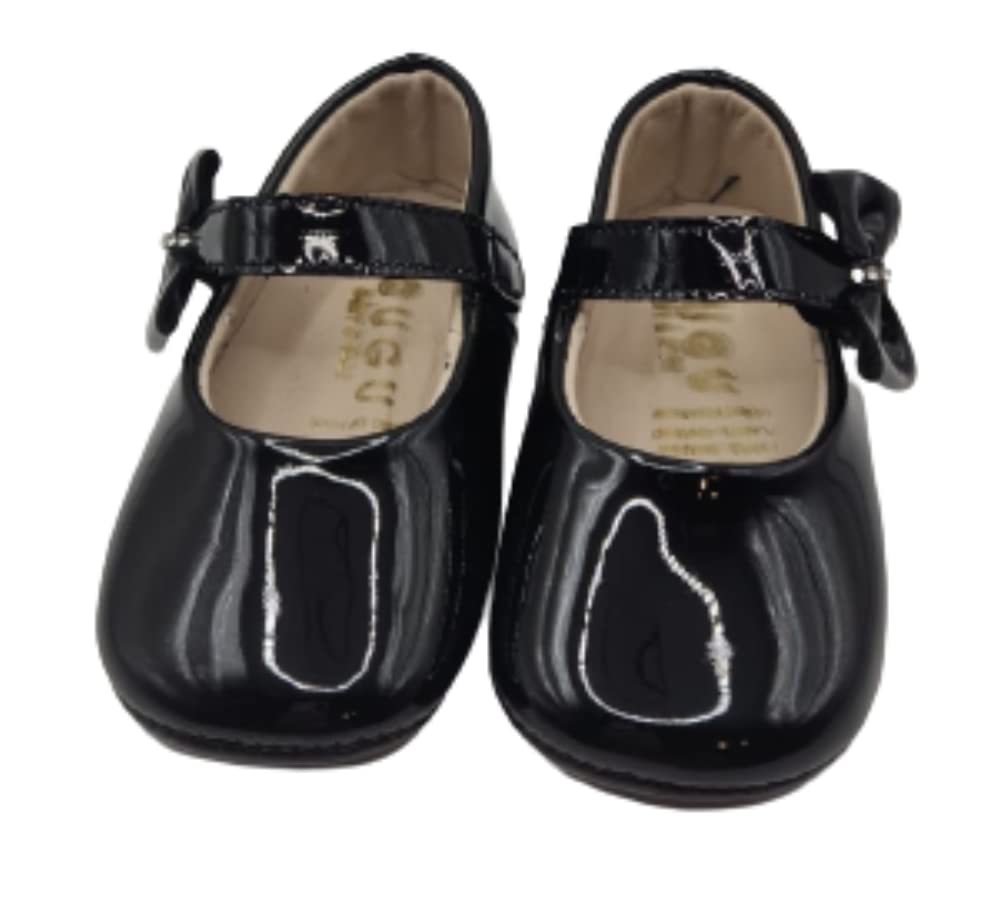 GUGU Baby and KidsShoes Soft and Flexible Patent Leather Casual Elegant Walking Shoes Handmade Materials Non-Slip Sole