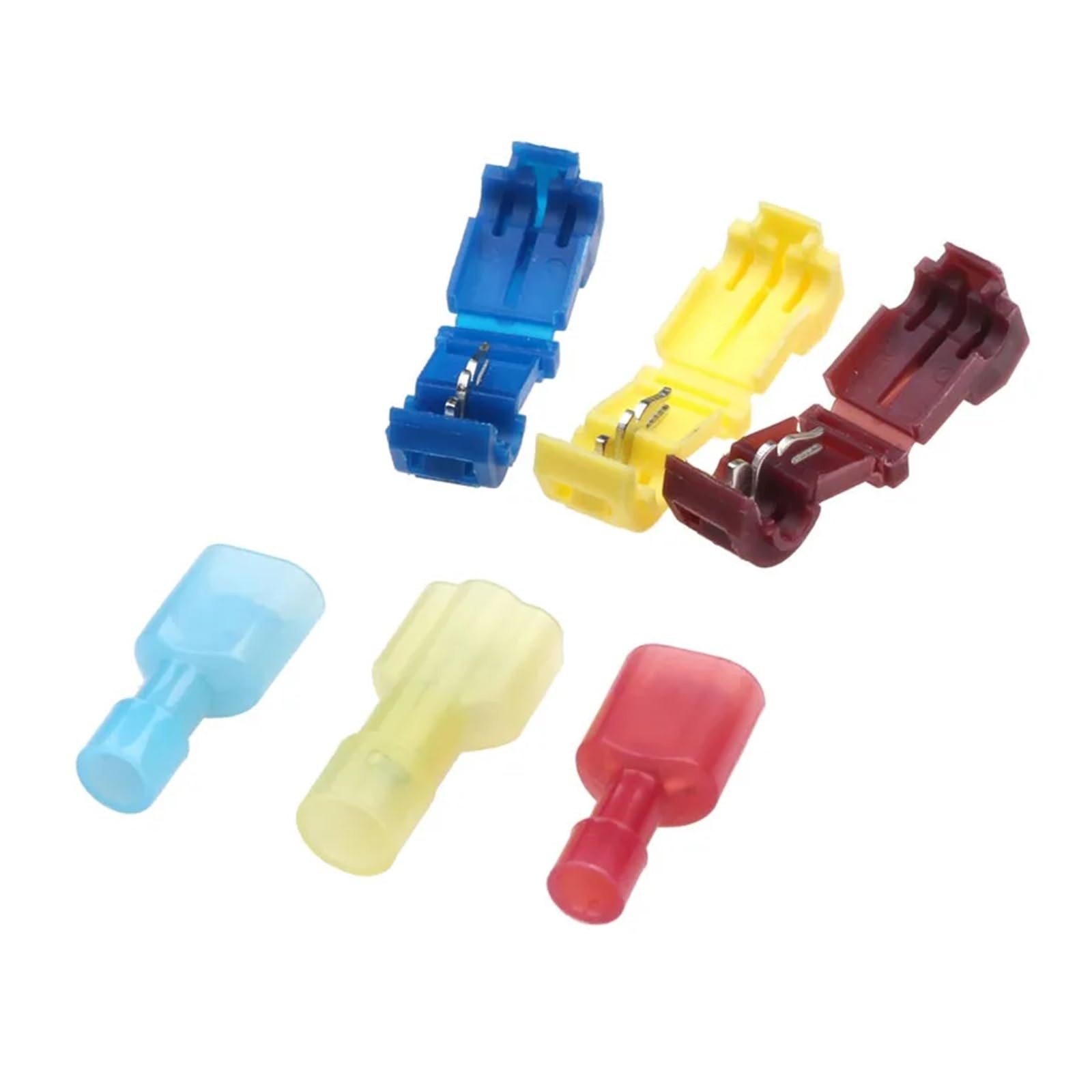 120 pezzi/60 paia di connettori per cavi isolati assortiti set di morsetti a giunzione rapida Combo 22-10 AWG