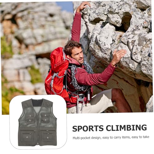Chaleco para hombre verde ajustable que soluciona la falta de espacio en camping 5