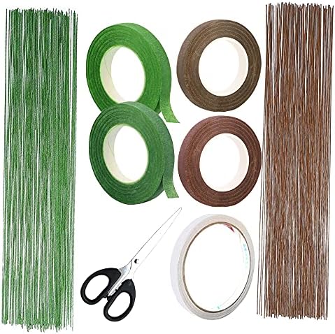 Nastro Floreale 9 Volumi: Verde E Bianco, Impermeabile E Resistente Per Mazzi E Decorazioni Fai Da Te