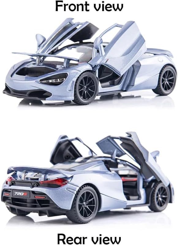 Image of 1:32 Maclaren 720s Sports Model Exclusive Alloy Diecast Pull Back Toy car with Openable Doors & Light Music Toys for Kids Boy Girl Gift (1:32 McLaren 720s -Random Color)