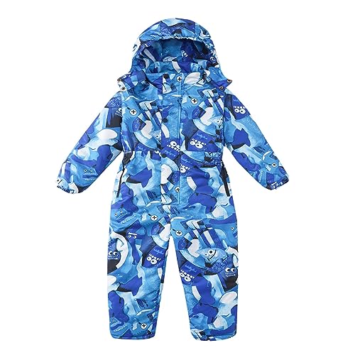 Snow Suit for Kids Girls Boys One-piece Snowsuits Waterproof Jumpsuits Winter Outdoor Overalls Snowboarding Ski Suits