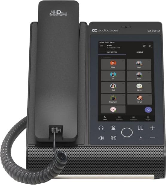 TEAMS-C470HD Total Touch IP Phone; Touch Single-Surface Design; 5.5″, 720 x 1280 Touch-Screen; Full Duplex Speakerphone and Headset Connectivity; PoE (Renewed) TEAMS-C470HD Total Touch IP Phone; Touch Single-Surface Design; 5.5″, 720 x 1280 Touch-Screen; Full Duplex Speakerphone and Headset Connectivity; PoE (Renewed)