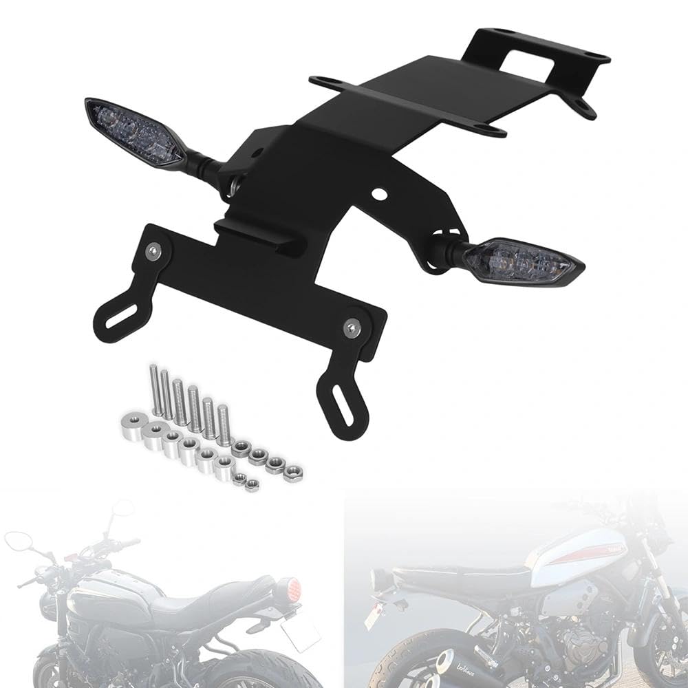 XSR 700 Fender Eliminator - Portatarga posteriore compatibile con XSR700 2015-2025 Smoke