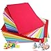 Produktbild 100 Blatt buntes DIN-A4 Ton-Papier, Ton-Zeichen-Papiere bunt, Set aus 20 Farben, bunte Blätter in 180g/m², Zubehör zum Basteln, DIY- Material