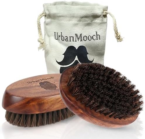 UrbanMooch Beard Brush | Premium 100% Boar Bristle Beard Brush for Men Soft | Travel-Friendly with Sturdy Wood Handle | Handcrafted in India | Ideal for Daily Beard Grooming