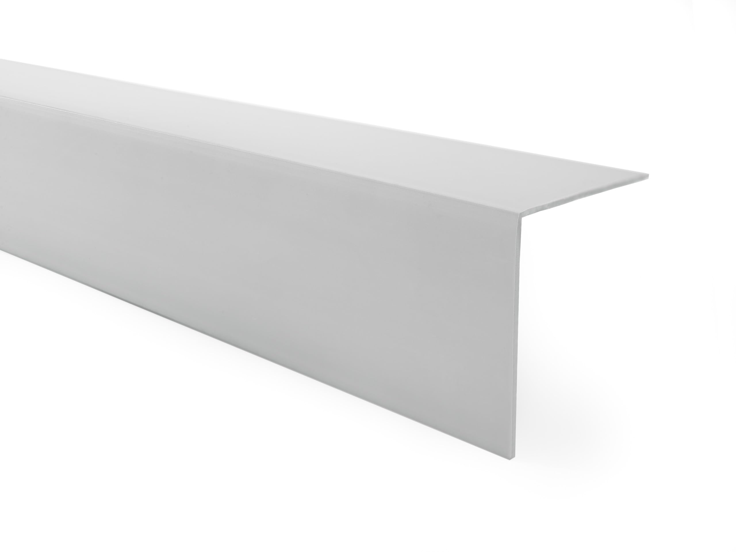 Quest PVC Kantenschutzwinkel - Ohne Klebeband - Kantenleiste und Eckenschutz - Eckleiste Winkelprofil - 15x15mm, 100cm, Grau