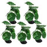 Wasserpflanzen für Aquarium, Wassertankssimulationsanlagen - Künstliche Aquariumsimulation Hydroponikpflanzen | 5X realistisches Accessoires Wassergras für Schildkröten, Frösche, Chamäleons