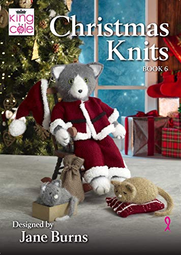 King Cole Christmas Knits Book 6, Hooded Blanket Doorstop Wreath Toilet Roll Covers & Santa Claws