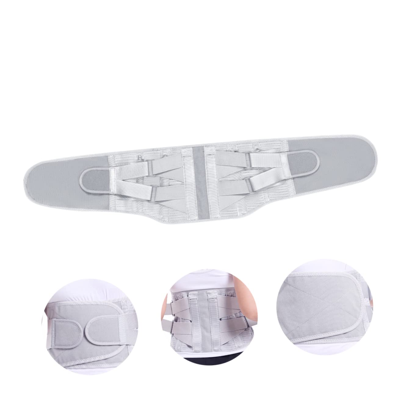 FRCOLOR Waist Supporter Belt for Unisex Lumbar Brace Strap Protective Waist Strap Universal Sizing