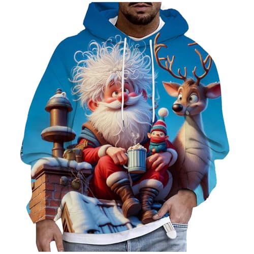 Ugly Christmas Sweater Herren Große Größen Weihnachtshoodie, Couple...