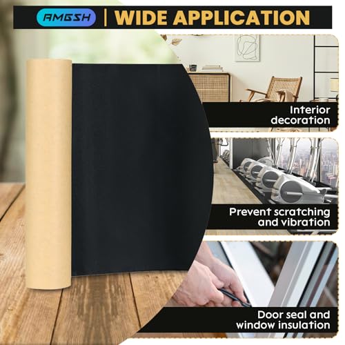 Image of Sponge Neoprene with Adhesive Foam Rubber Sheet 1 /8 inch Thick X 12 inch Wide X 54 inch Long, Padding Gaskets,Crafts for Weather proofing or Stripping DIY Gasket or Sealing Material