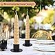 Aileem 4Pcs Schwarz Kerzenständer, Vintage-Eisen-Kerzenhalter, Kegelkerzenhalter, Teelichthalter Metall, Kerzenhalter für Hochzeit Weihnachten Party Esstisch Mantel Deko