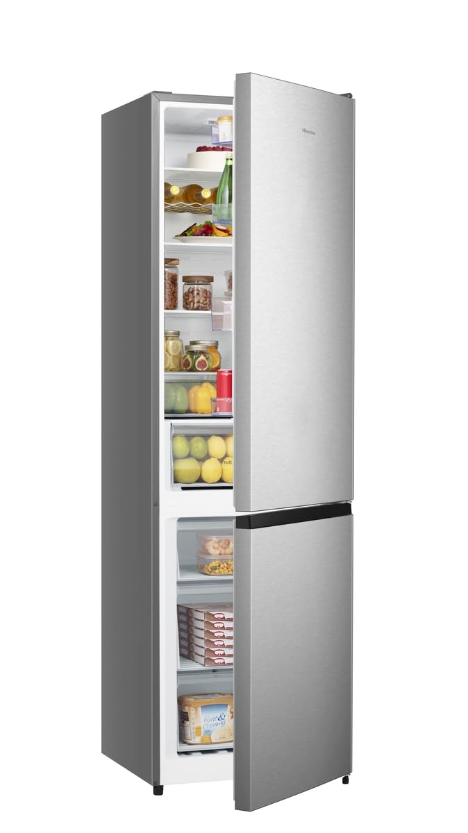 Hisense MC60336CI Frigorifero Combinato Total No Frost, Inox, 200x60 cm, Risparmio Energetico Classe C, Grande capacità 336L, Bassa Rumorosità 35db, Porta reversibile, Motore inverter