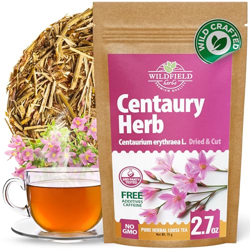 Image of 3 oz. Dried Centaury Herb Tea (Centaurium Erythraea L.) - 75g Centaurium Erythraea Herbal Tea Centauria Comun