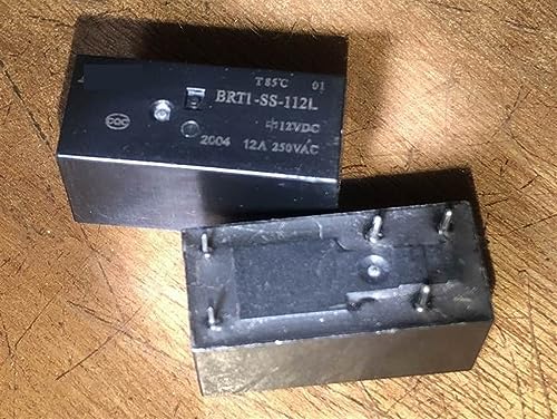 Relé 5 pines 12V 12A BRT1-SS-112L conmutador electromecánico para placas electrónicas PCB