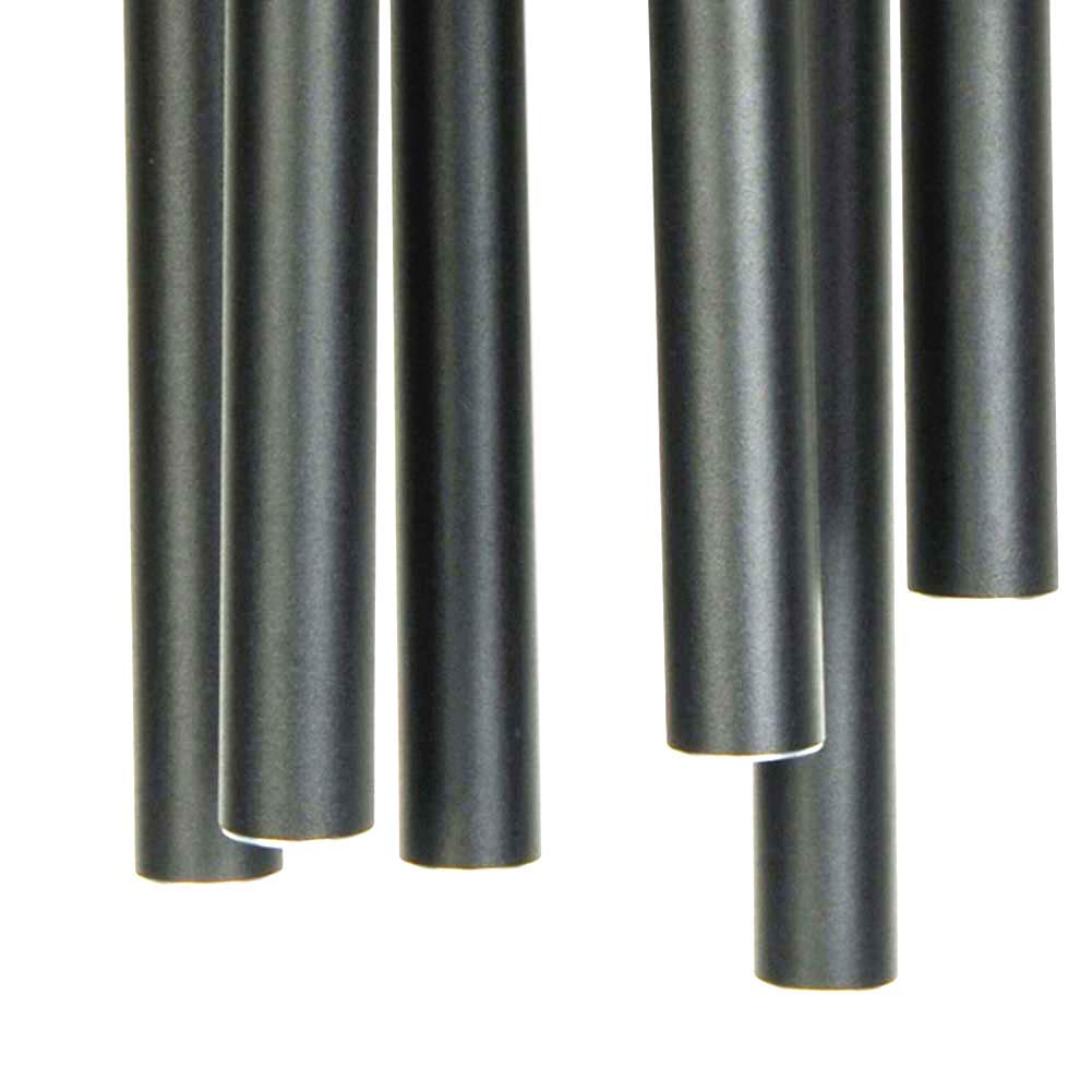 OSVINO Campane a Vento Decorazione Grande Metallo per Giardino Fenster 90cm Lunghezza, Nero