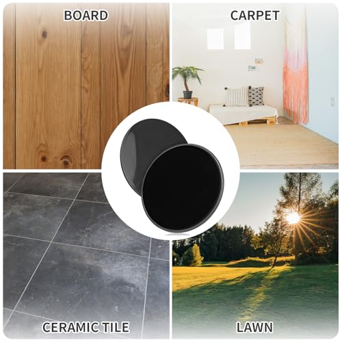 2PCS Core Sliders - Dual-Sided Gliding Discs for Abdominal Exercises - Versatile Workout Equipment for Carpet and Hard Floors - Image 6