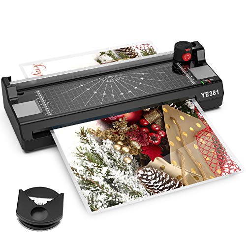 13 Inch Laminator Machine for A3/A4/A6?381 Thermal Laminator Machine with Laminator Sheets,50 3Mil Laminating Pouches, Corner Rounder for Office Home School Use.