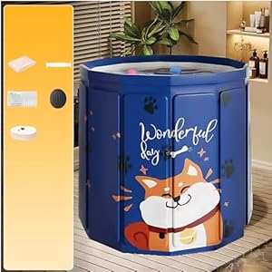 AYES Opvouwbare badkuip voor volwassenen, draagbaar ijsbad voor koudwatertherapietraining, buitenbad, vrijstaande badkuipen voor douche, spa en sauna