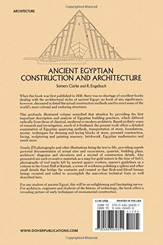 Ancient Egyptian Construction and Architecture (Dover Books on Architecture) - Image 2