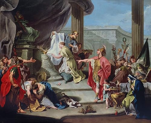 Impression Le Sacrifice de Polyxène de Pittoni pour sublimer les murs d'une chambre élégante