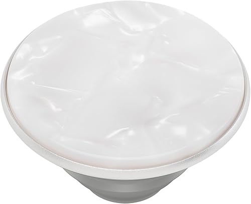 Miniatura 4 de PopSockets Agarre para teléfono con soporte expandible enchufe pop para teléfono color blanco perla