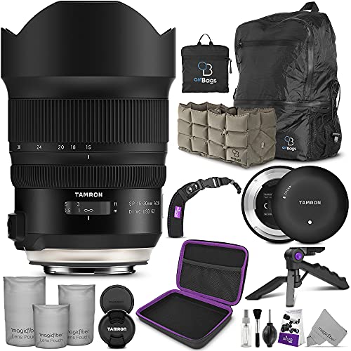 Tamron SP 15-30mm f/2.8 Di VC USD G2 Lens for Canon EF + Tamron Tap-in Console with Altura Photo Essential Accessory and Travel Bundle
