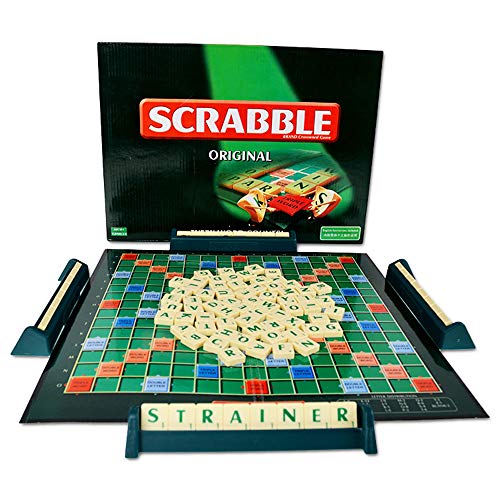 Preisvergleich Produktbild SUNJULY Scrabble Brettspiel, Familie Kinder Erwachsene Lernspielzeug Puzzlespiel Spielzeug, Interessant
