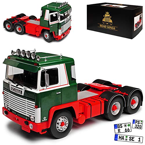 KK-Scale Road Kings Scania LBT 141 ASG 1976 LKW Grün Rot limitiert 1 von 500 Stück 1/18 Modell Auto