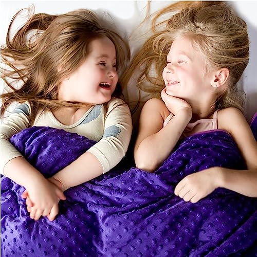 Harkla Bamboo Weighted Blanket for Kids (2.25 KG) - Great for Sensory Seekers - Kids Weighted Blanket for Children Weighing 13.5 KG to 18 KG - Includes Duvet Cover & Kids Compression Blanket