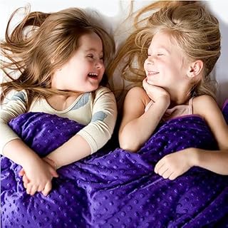 Harkla Bamboo Weighted Blanket for Kids (2.25 KG) - Great for Sensory Seekers - Kids Weighted Blanket for Children Weighing 13.5 KG to 18 KG - Includes Duvet Cover & Kids Compression Blanket