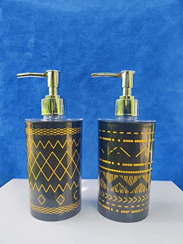 Image of Unbreakable Liquid Soap /Liquid /Shampoo /Hand wash /Sanitizer /Lotion Dispenser Bottle for Kitchen, Wash-Basin and Bathroom 350 ml Dispenser (Black Gold)(Plastic)