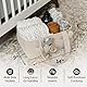 PUTSKA Baby Diaper Caddy Organizer for Changing Table – Stylish Nursery Storage Basket, Newborn Essentials, Baby Shower Gifts and Registry Must-Haves for Boy or Girl, Car Diaper Caddy, Corduroy Cream